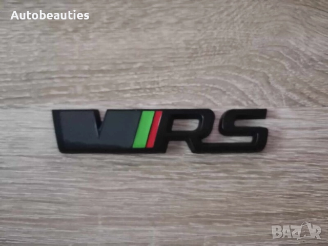 черна емблемa Skoda VRS