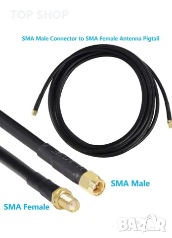 GEMEK коаксиален 25 фута SMA мъжки към SMA женски кабел /8 м., снимка 4 - Друга електроника - 48930608