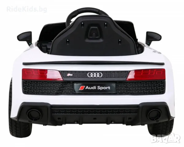 Audi R8 LIFT 12V – Детска акумулаторна кола, Бяла, EVA гуми, снимка 7 - Детски велосипеди, триколки и коли - 50421422