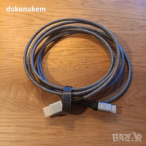 Mini HDMI към HDMI кабел 3 м – 4K 60Hz, найлонова оплетка, снимка 9 - Кабели и адаптери - 53333554