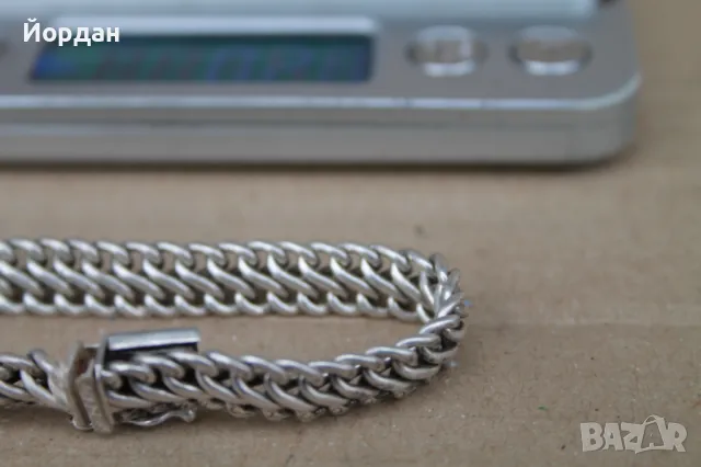 Дамска сребърна гривна, снимка 5 - Гривни - 47990359