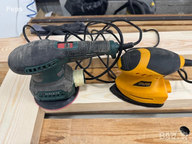 Шлайф машини 2 броя Parkside и TOLSEN неработещи виброшлайф 