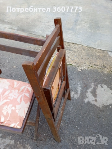 Столове 3 бр сгъваеми, снимка 5 - Столове - 52904527