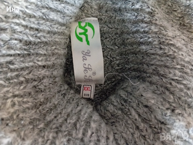 Красив плетен пуловер с извезани цветя, снимка 3 - Блузи с дълъг ръкав и пуловери - 52841104