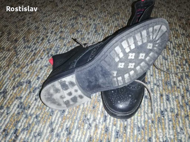 Португалски боти от естествена кожа 43номер 28см дължина на стелките! , снимка 3 - Мъжки боти - 31056764