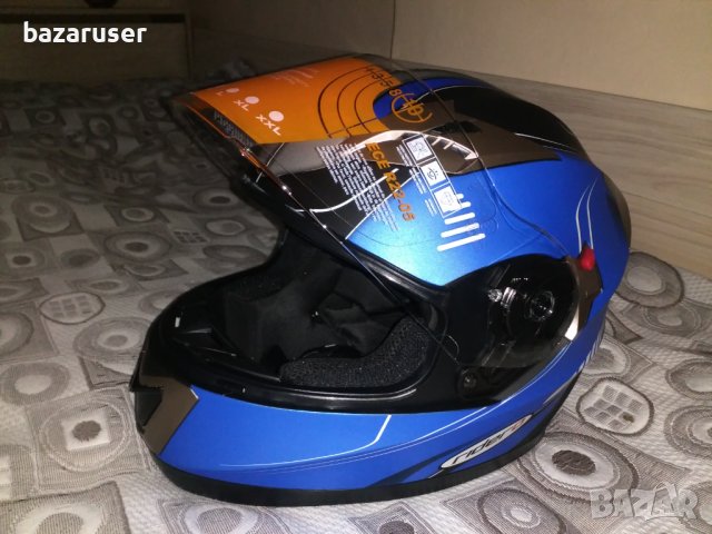 Каска мотор RIDERO интегриран син размер XS,S,M,L,XL/Гаранция 12 месеца/, снимка 6 - Аксесоари и консумативи - 29764243