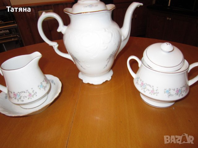 ссервиз за кафе  и чай   KAHLA  /  БОХЕМИЯ-ПРОИЗВОДИТЕЛ, снимка 14 - Сервизи - 28894453