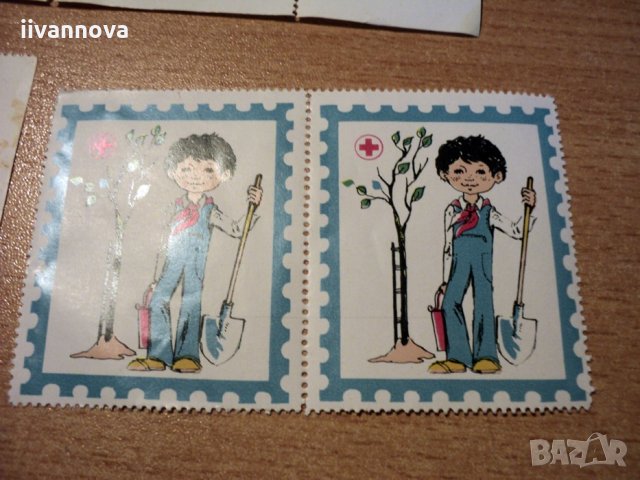 Ретро стикери марки, снимка 11 - Филателия - 29925227