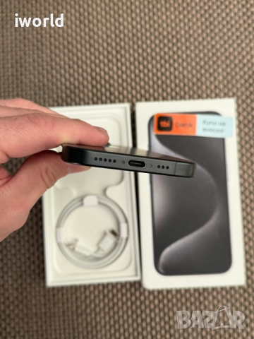 1TB❗️iPhone 15 Pro❗️ Лизинг от 55лв/м ❗️ Black Titanium 1000GBb) черен, снимка 9 - Apple iPhone - 52401625