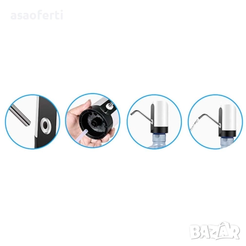 💧 Автоматична Акумулаторна Помпа за Вода (Диспенсър) – За Бутилки, снимка 3 - Други - 52552752