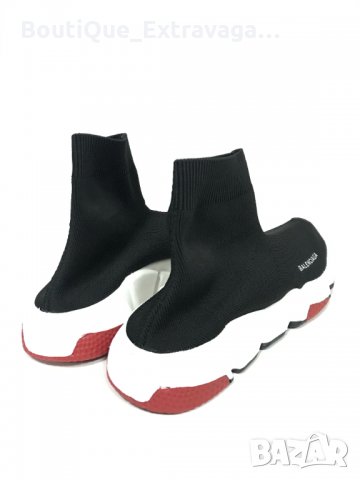 Мъжки обувки Balenciaga /Speed Black/White/Red !!!, снимка 3 - Спортни обувки - 32194706