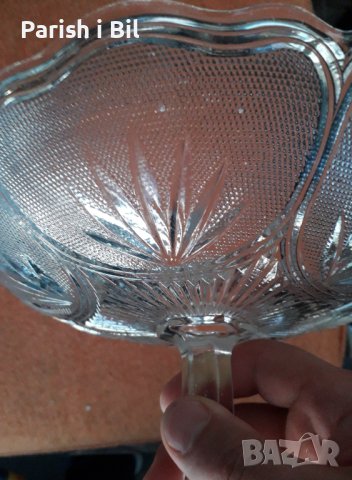 Стъклена Купа 'Фруктиера' за Плодове,поднос, снимка 9 - Антикварни и старинни предмети - 40114803