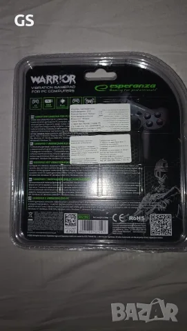 Продавам геймърски контролер Esperanza Warrior GX300, снимка 2 - Джойстици и геймпадове - 56317565