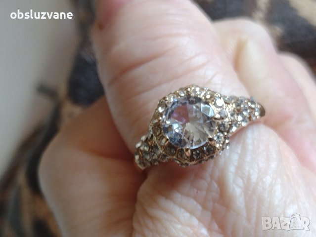 Пръстен голям диамант, снимка 4 - Пръстени - 42376042