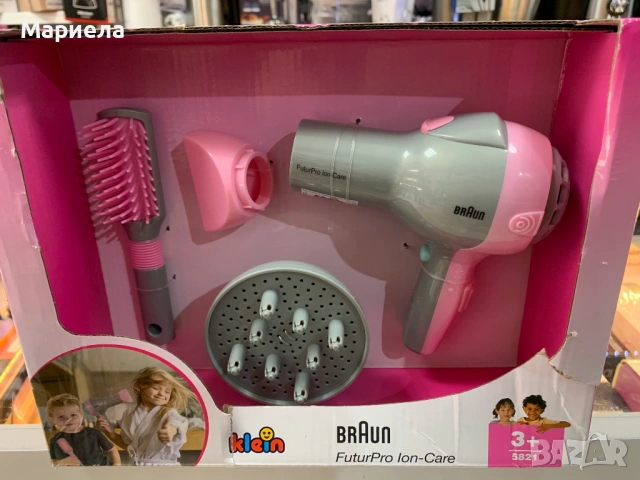 Сешоар Braun | Детски сешоар с четка и дифузер, снимка 8 - Други - 54190440