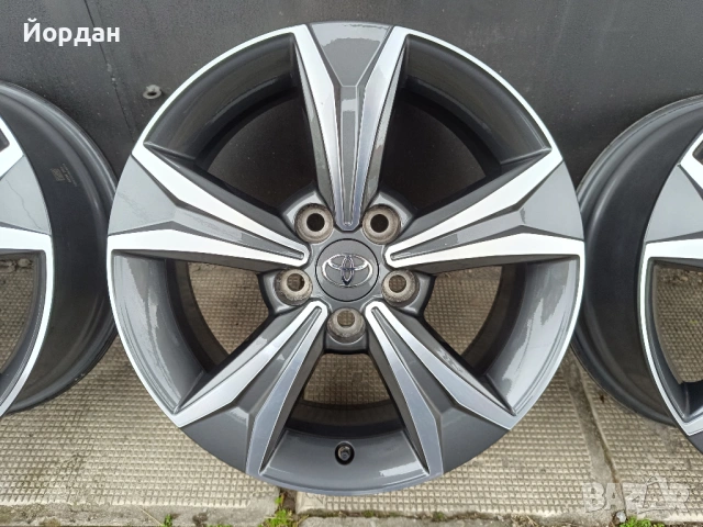 ОРИГИНАЛНИ джанти 17 '' цола 5x114,3 ТОЙОТА / TOYOTA + датчици 6,5J ET45, снимка 8 - Гуми и джанти - 53965272