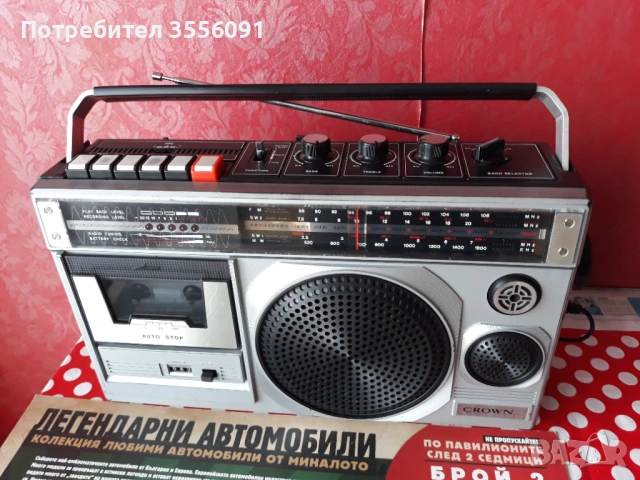    CROWN CRC-730F, снимка 4 - Радиокасетофони, транзистори - 53920066