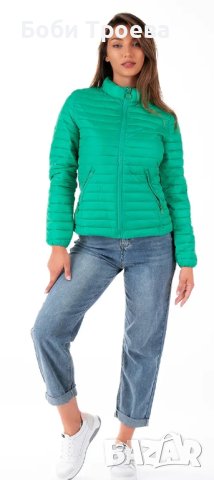 Преходно дамско яке в зелено, снимка 2 - Якета - 44262432