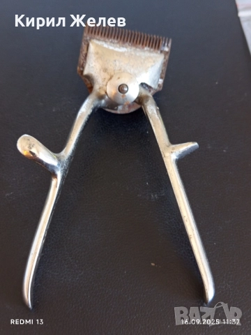 Винтидж ръчна машинка за подстригване STRELA MADE IN GERMANY рядка за КОЛЕКЦИЯ 50582, снимка 3 - Други ценни предмети - 51730440