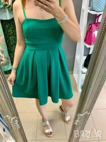 🌿Къса разкроена рокля  
