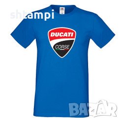 Мъжка Тениска Ducati Corse Мотору,състезание, Писта,Дукати, снимка 5 - Тениски - 36998778
