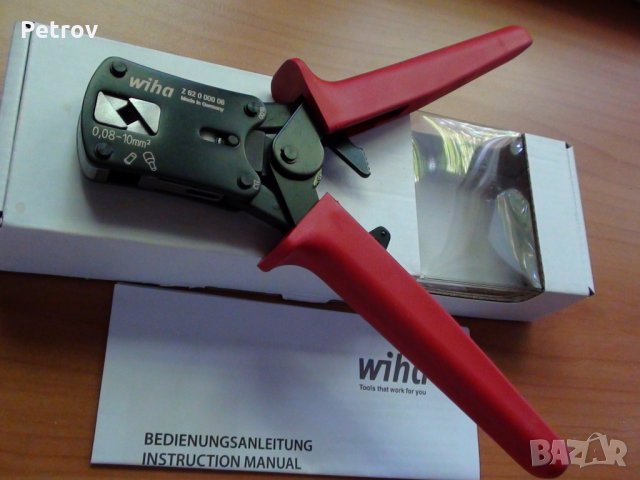 Wiha - Made in Germany - TOP Професионални Кримпклещи 0,08 - 10 mm² !!!ЧИСТО НОВИ!!!, снимка 9 - Клещи - 29256911