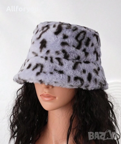 Шапка Teddy bear пухкава шапка , снимка 2 - Шапки - 52629136