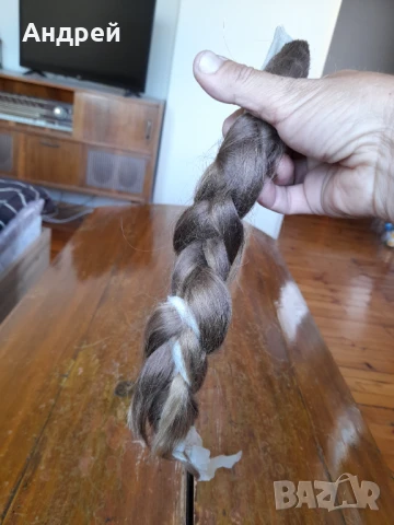 Стара плитка естествена коса #19, снимка 4 - Други ценни предмети - 51074992