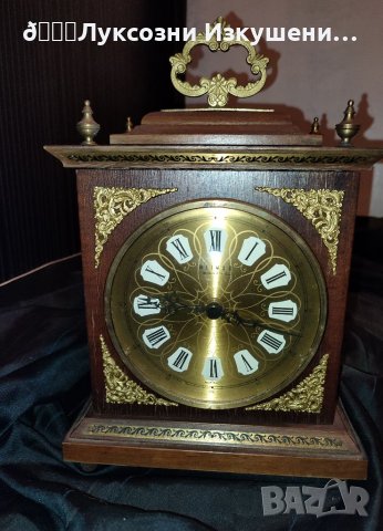 Старинен дървен часовник с съвременен механизъм, снимка 1 - Антикварни и старинни предмети - 34465862