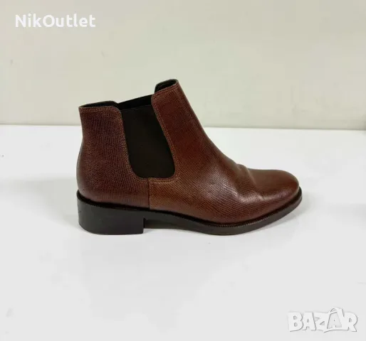 ZIGN Brown Lizard Leather Chelsea Boots (Като Нови) - Размер 39 (24.5 см стелка)