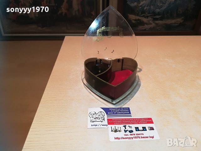 memory-музикална кутия сърце-15х15х6см-внос франция, снимка 12 - Колекции - 29592530