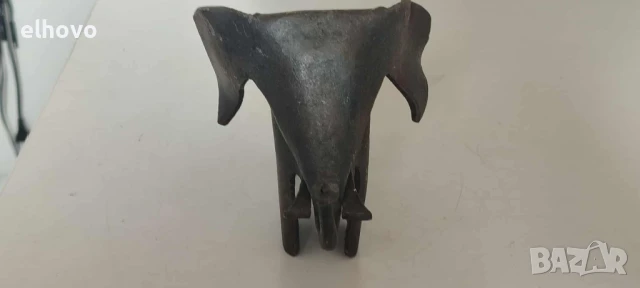 Метална фигура слон, снимка 3 - Антикварни и старинни предмети - 51401232