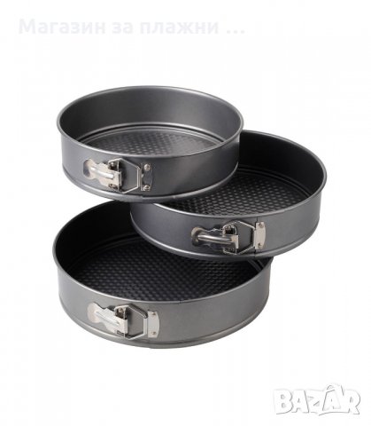 НЕЗАЛЕПВАЩИ ФОРМИ ЗА ПЕЧЕНЕ С ПАДАЩО ДЪНО - 3 БР. В КОМПЛЕКТ - код 1777, снимка 6 - Съдове за готвене - 34264833