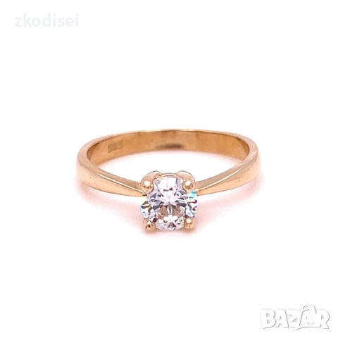 Златен дамски пръстен 2,85гр. размер:55 14кр. проба:585 модел:34423-6