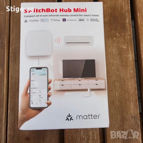 SwitchBot Hub Mini (Matter Enabled) – Смарт интелигентен хъб и IR дистанционно