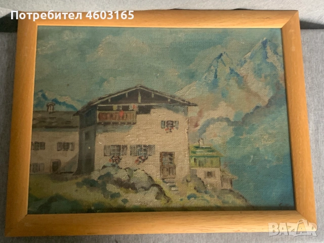 картина планински пейзаж, снимка 2 - Картини - 53938396