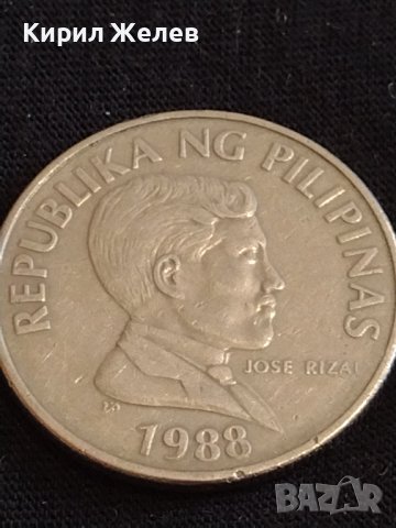 Стара монета 1 писо 1988г. Филипините рядка за КОЛЕКЦИОНЕРИ 30250, снимка 5 - Нумизматика и бонистика - 44351288