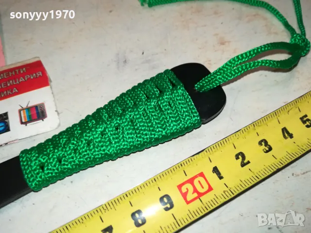 КАМА МЕТАЛЕН НОЖ С ВЪЖЕНА ОПЛЕТКА-ЗЕЛЕНО 2002251810, снимка 5 - Ножове - 49212119