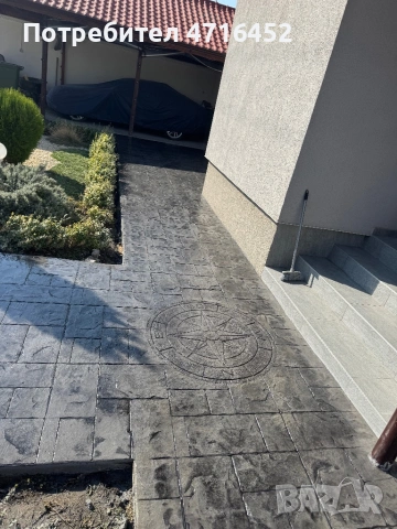 Щампован шлайфан бетон топ, снимка 4 - Други - 53191916