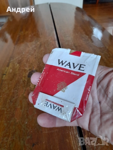 Стар пакет от цигари Wave, снимка 4 - Колекции - 51989629