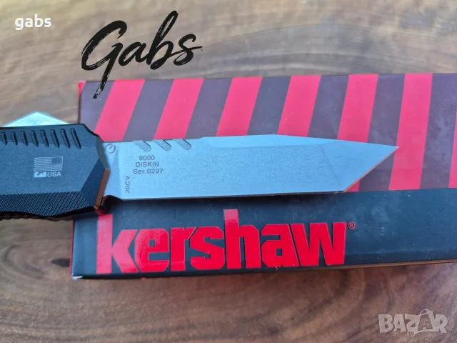 Автоматичен нож Kershaw Livewire 9000TCF,Auto Tanto, снимка 5 - Ножове - 56140457