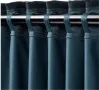 Светлоизолиращи завеси тъмносини к-т 2 бр, 145x300 см, снимка 3