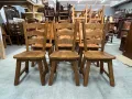 Комплект трапезни столове от дъбов масив, снимка 1