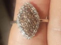 СРЕБЪРЕН ПРЪСТЕН С АНДАЛУЗИТ (ИСПАНИЯ), снимка 4
