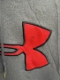 Мъжки суичър Under Armour – размер XXL, сив с ярко червено лого, снимка 4