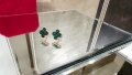Van Cleef & Arpels VCA Rose Gold Green Malachite Vintage Alhambra Дамски Обеци, снимка 3