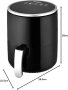 Венга! mini air fryer, 2,5 л, регулируем термостат 80-200°C, 60-минутен таймер, снимка 4