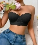 Черен сутиен без презрамки 90В, снимка 4