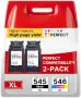 Нови PG-545XL CL-546XL касети за Canon PIXMA Black Colour XL комплект 2 броя тонер принтер мастило, снимка 1