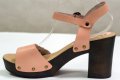 Дамски кожени сандали в розово марка Maria Barcelo - 40, снимка 4